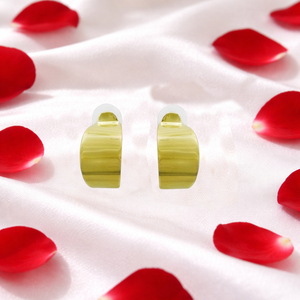 Handcrafted Brass Stud Earrings with <b>Hook</b> Shape Tarnish-resistant Polished Finish Skin-friendly Party Occasion Versatile Design - Product Image 6