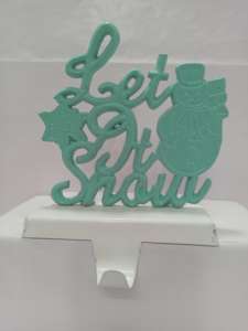 Soporte decorativo de metal para calcetines navideños, hecho a mano, para exhibir en la chimenea, al mejor precio. - Product Image 4