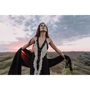 Flecos hechos a mano, estilo tribal bohemio, maxi, teñido anudado, bordado, estampado, estampado en bloques. Tipos de tela que ofrecemos: todos los tipos de personalización. - Product Image 3