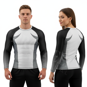 Camiseta Deportiva de Compresión Ligera y Cómoda de Manga Larga para Boxeo, Secado Rápido, para Correr, Fitness, Atletismo, con Logotipo Personalizado - Product Image 3
