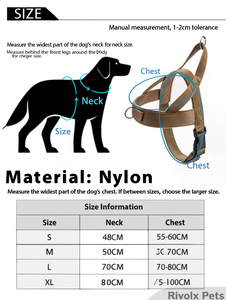 Arnés Táctico para Perros, Reflectante, Ajustable, Resistente, con Asa, para Perros Medianos y Grandes, para Pasear y Entrenar - Product Image 5