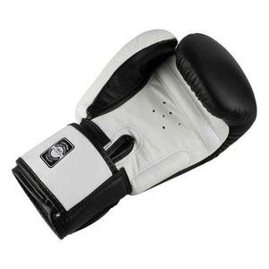 Nuevos Guantes de Boxeo MMA Negros y Blancos con Correa Ajustable de Gancho y Bucle, Cuero Genuino, Impermeables, Ligeros, para Entrenamiento, Sparring y Gimnasio - Product Image 5