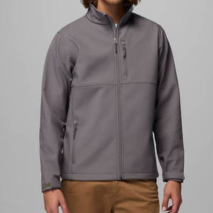 Chaqueta Cortavientos Unisex con Capucha, Color Verde Oscuro, Cierre de Cremallera, Estilo Casual, para Invierno, Carcasa de Poliéster Sólido - Product Image 1