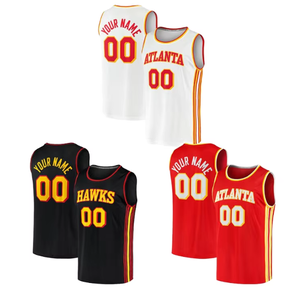 Maillots de basket-ball sur mesure pour hommes Maillot de basket-ball uni Vêtements de sport Chemises unisexes en polyester - Product Image 1