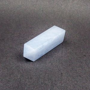 Torre de Cristal de Calcita Azul Natural Chakralume, Pulida a Mano, Piedra Preciosa Curativa para Meditación, Reiki, Decoración Energética de Chakras - Product Image 6