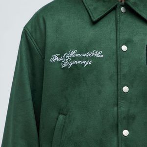 Veste universitaire tendance pour hommes, best-seller, couleur unique, streetwear universitaire, veste Letterman - Product Image 6