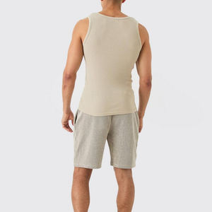 Sportswear <b>Men</b> Polyester Sport <b>Gym</b> T Shirt Ribbed Tank Top <b>Men</b> Bodybuilding T Shirt Tank Top <b>Gym</b> Wears OEM <b>Gym</b> <b>Vests</b> - Product Image 2