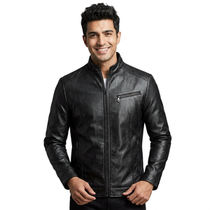 Latest Design Custom Outdoor Wear <b>Mens</b> Leather Jacket Top Product Most Popular Design and Quality Leather Jackets for <b>Men</b> - Product Image 1