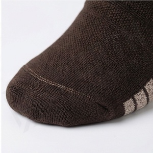 Brown Crew <b>Socks</b> Solid Knitted Breathable Casual Adult Regular Style - Product Image 6