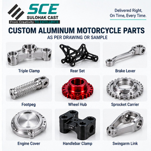 Composants de moto en aluminium usinés avec précision par CNC SCE SULOHAK CAST, pièces légères haute performance pour la course et le tourisme - Product Image 2