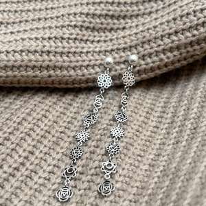 Pendientes Largos Bohemios de 7 Chakras, Plateados, con Símbolos Espirituales Sagrados, para Mujeres, Yoga, Meditación, Fiestas y Regalos, Venta al Por Mayor - Product Image 3