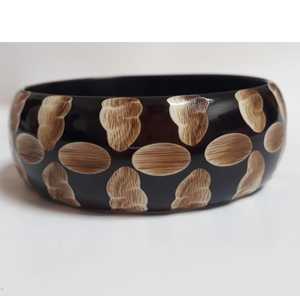 Resin <b>Mold</b> Floral Pattern Round Bangles Artistic Home Decoration Craft Accessories in Pink Purple Black Colors - Product Image 5
