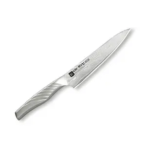 Luxus-Küchen werkzeug Damaskus-Stahl-Küchenmesser mit scharfkantiger Klinge UNR-302 UN-RYU alle Edelstahl-kleinen Santoku-Messer