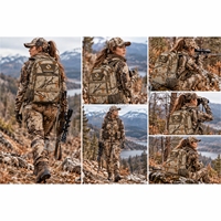Sac à dos tactique multi-poches pour la chasse, camouflage woodland, fermeture éclair, léger, rangement extérieur pour la randonnée, le camping et le quotidien