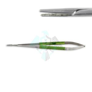 Meilleur Anneau Pointe Pince Droite 1mm TC Enduit Anneaux Poignée Ronde Avec Titane Vert 21cm Personnalisé Emballage Fait Par Pissco - Product Image 2