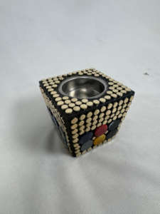 Portavelas Ovalado de Madera de Lujo para Bodas y Decoración del Hogar, Versátil Soporte para Velas de Té, Decoración Navideña Hecha a Mano - Product Image 5