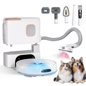 <b>Pet</b> Vacuum Grooming Kit With Clipper <b>Brush</b> Attachments For Cats And Dogs Rechargeable Plastic Indoor Use All Seasons - Product Image 5