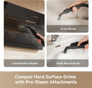 Nettoyeur de tapis portable avec vapeur et lavage à l'eau chaude, machine de nettoyage des tissus d'ameublement avec solution auto-mélangée - Product Image 3