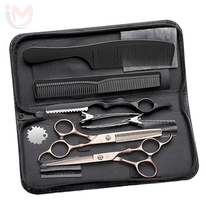 Juego de Herramientas Profesionales de Acero Inoxidable para Peinar el Cabello con Tijeras, Peine y Cortapelos - Kit de Salón Personalizable - Product Image 1