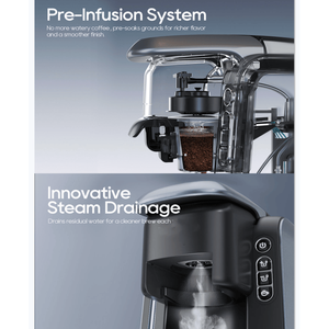 Cafetera de Cápsulas Multifunción PSH6 de 1450W, 20 Bares de Presión para Preparar Té Rojo y Té Verde, Capacidad de Agua de 1.4mL - Product Image 2