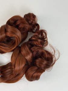 Extensions de cheveux humains bouclés roux-brun gingembre, 100 % vierges, tissage double trame à la machine - Product Image 4