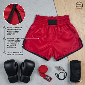 Pantalones Cortos de Muay Thai, Pantalones Cortos de Kick Boxing, Shorts de Muay Thai - Product Image 5
