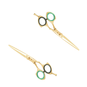 Tijeras de Barbero Plegables Profesionales de Alta Calidad, Ligeras, Recubiertas de Papel Tricolor, Acero con Alto Contenido de Carbono, Logotipo Personalizado - Product Image 3