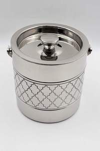 Cubetera de Acero Inoxidable de Diseño Moderno con Flores, Capacidad de 5L, para Enfriar Vino, Cerveza y Bebidas, Ideal para Hoteles y Restaurantes - Product Image 4