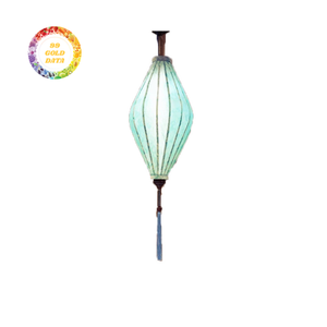 Silk Lanterns Traditional Bamboo Silk Lanterns Hanging Lighting For Restaurant Hotel Vietnam Silk Lanterns - Product Image 3