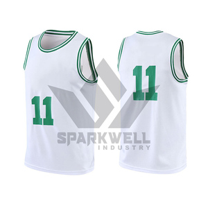 Maillot de basket blanc numéro 23, imprimé rouge, sans manches, coupe classique, unisexe adulte, vêtement de sport, sublimation, transfert du nom du joueur - Product Image 2