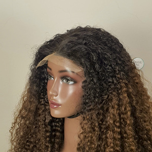 SDD 13x4 Frontal de Cabello Humano Largo P4/30 con Reflejos, Sin Tratamiento Químico, para Encaje, 300% de Densidad, Sin Pegamento, Rizos Pixel Completos - Product Image 2