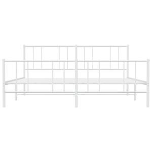 โครงเตียงเหล็กเคลือบสีขาวแบบเต็มตัว รูปทรงสี่เหลี่ยมผืนผ้า - Product Image 6