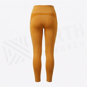 Womens Fitness Leggings Breathable Seamless High Waist Yoga Pants Casual Style Logo Solid <b>Pattern</b> Knee Length <b>Tights</b> - Product Image 2