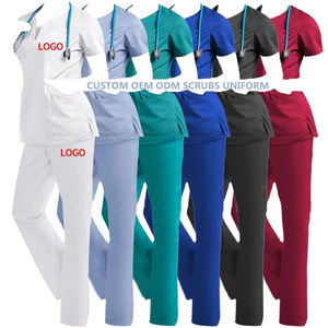 Men's Custom LOGO Medical <b>Scrubs</b> Sets Hospital <b>Scrub</b> Set <b>Scrubs</b> <b>Uniforms</b> Sets Men <b>Scrubs</b> For Women Custom <b>Scrubs</b> - Product Image 5