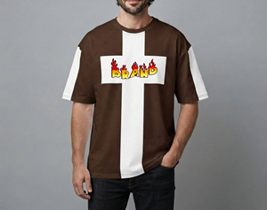 New Style 180 GSM Casual Oversized Solid Men's T-Shirts 100% Cotton Custom Screen Printed Logo Hip Hop Breathable - Product Image 5
