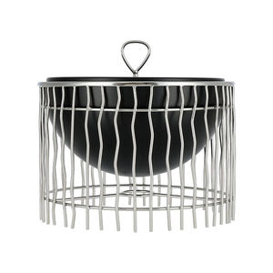 Modern Round Casserole Pot with Stainless Steel <b>Wire</b> Cage and Lid Durable Metal Design for General Use on Gas and Induction - Product Image 2
