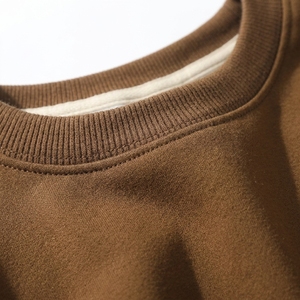 Sudadera de Forro Polar Grueso Oversize con Hombros Caídos para Hombre, Estilo Casual de Invierno, Sudadera Personalizada con Bordado - Product Image 5