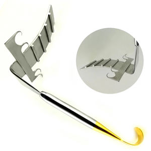 Écarteur chirurgical premium – Style Saldanha, 4 branches, 23,5 cm, finition dorée - Product Image 2