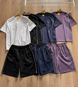 Conjunto de Camiseta y Pantalones Cortos para Hombre, Estilo Vintage, Corte Holgado, Secado Rápido, Personalizable, Precios Bajos, para Verano, ARTIST INDUSTRY - Product Image 2