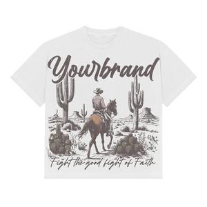 T-shirts sportifs à la mode avec design personnalisé unique, imprimés, 100% coton, col rond, coupe ample pour hommes, prix de gros - Product Image 2