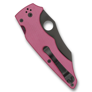 Navajas de Bolsillo Plegables Compactas con Mango Ergonómico Rosa, Hoja Angular Tanto con Recubrimiento Negro, Orificio de Apertura para el Pulgar y Metal - Product Image 5