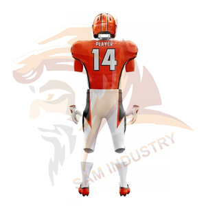 Ensemble d'uniformes de football américain personnalisés pour hommes, séchage rapide, respirant, écologique, imprimé par sublimation, polyester - Product Image 3