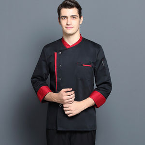 Chaqueta de Chef para Restaurante, Uniformes de Trabajo, Overoles, Uniforme de Hotel, Uniforme de Chef Unisex, Chaquetas de Manga Corta de Algodón - Product Image 6