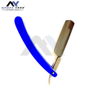 มีดโกนหนวดแบบตรงสำหรับผู้ชายระดับพรีเมียม ผลิตจากเหล็กกล้าคาร์บอนอย่างดี สำหรับการโกนแบบเปียกแบบดั้งเดิมที่ให้ความเรียบเนียน - Product Image 4