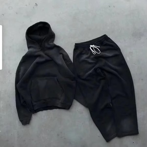 Conjunto Deportivo con Capucha para Mujer, Color Gris Claro, Corte Regular, Sudadera y Pantalones Deportivos, Cintura Elástica, 100% Algodón, Transpirable, Secado Rápido, Otoño - Product Image 2