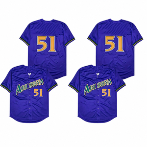 Camiseta Deportiva de Béisbol de Venezuela Sublimada de Alta Calidad, Azul, de Secado Rápido, con Tejido de Malla - Product Image 2