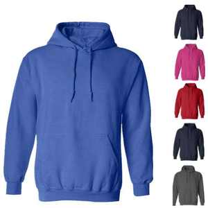 Custom Logo Embroidered Printed <b>Navy</b> Blue French Terry Thick Heavy Blank Hoodie Drop Shoulder Men's Hoodies - Product Image 4