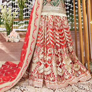 Robe de mariée pakistanaise traditionnelle de haute qualité, vente en gros, nouvelle arrivée, broderie à la main, tenue de mariage, Lehenga Choli 2026 - Product Image 5