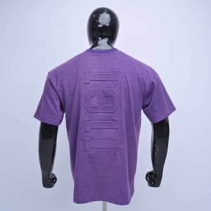 Camiseta de Alta Calidad con Estampado 3D en Relieve, OEM Premium para Hombre, Algodón Pima Orgánico Blanco, Talla Grande, Diseño Gráfico Personalizado - Product Image 2