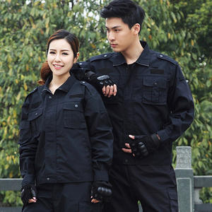 पुरुषों के लिए सुरक्षा गार्ड वर्दी जैकेट, पुरुषों के लिए सुरक्षा जैकेट काले कपड़े - Product Image 3